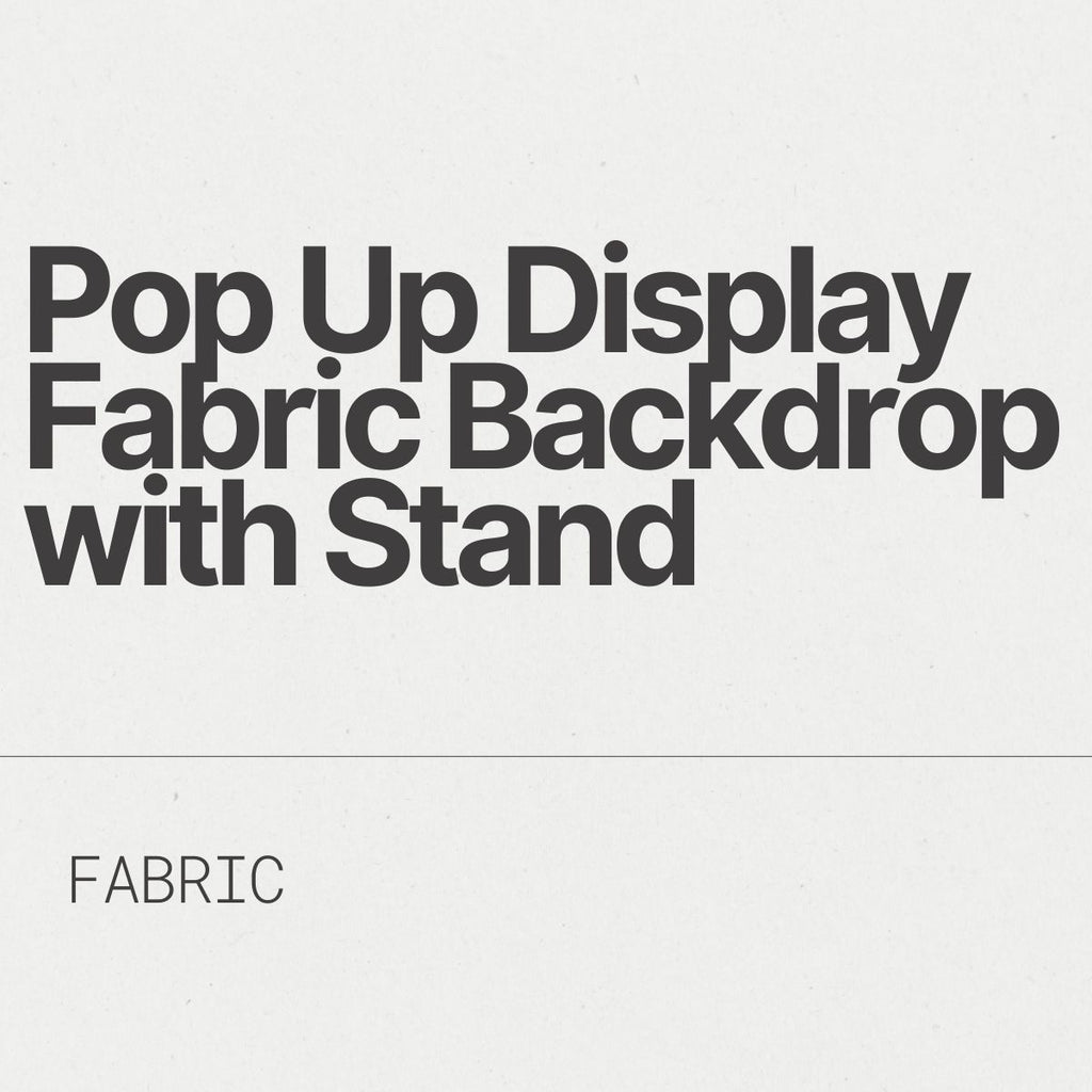 Pop Up Display Fabric Backdrop with Stand