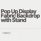 Pop Up Display Fabric Backdrop with Stand