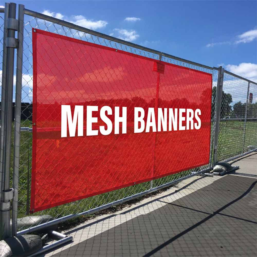 Metal Mesh Sign Design Mesh Banner – Sign11