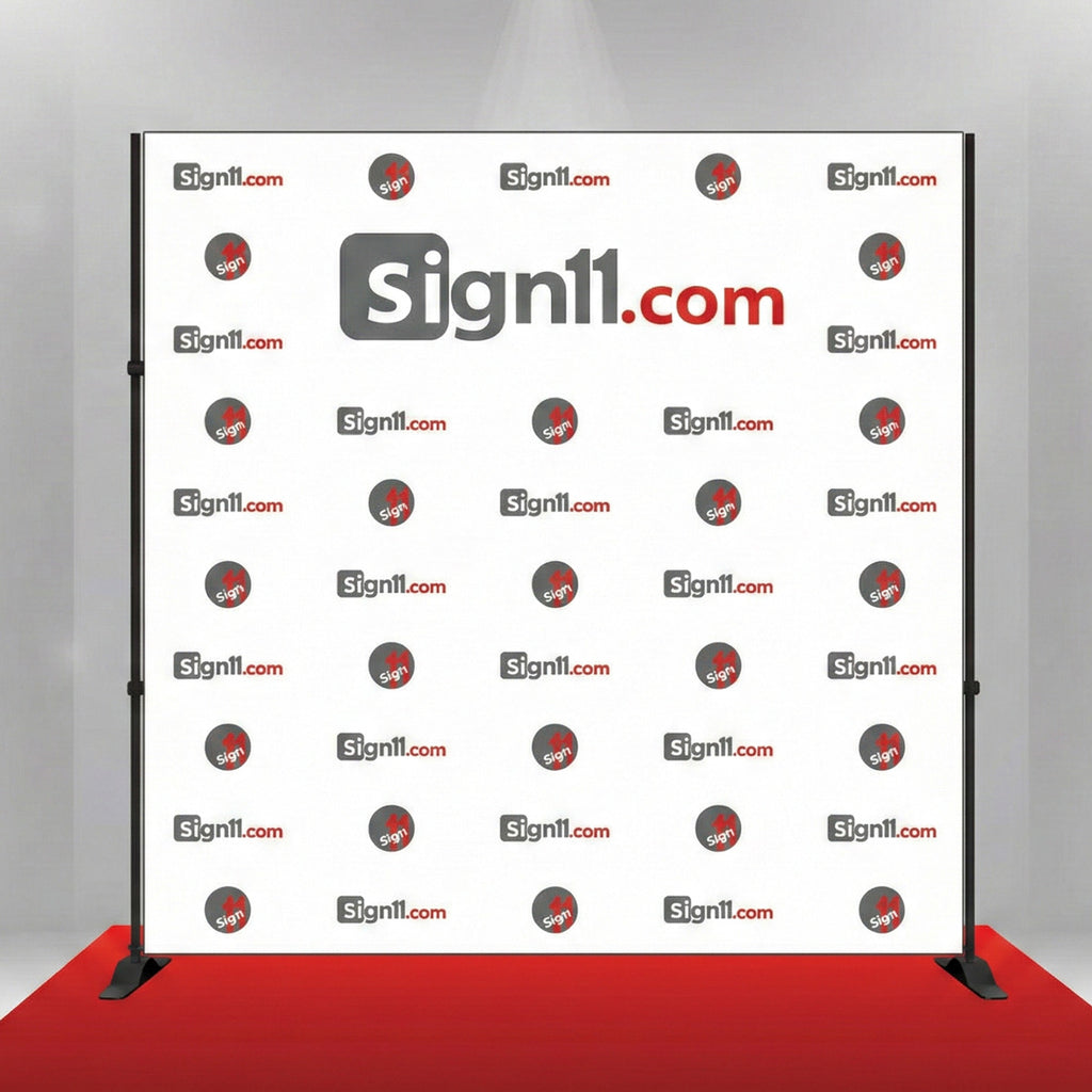 Step and Repeat Banner + Stand + Red Carpet